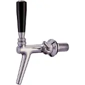 Ich-zapfe Zapfhahn, Kompensatorhahn, Bierzapfhahn, Schankhahn aus Chromnickelstahl mit Edelstahl Kompensator, Poliert, 55 mm