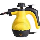 Costway Handdampfreiniger inkl. 9 Zubehörteil 3 bar/350ml/1050W/3-5min Aufheizzeit Dampfreiniger Handgerät Gelb