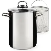 Excelsa Spargel Jazz Cook Stahl 24x26x18 cm Silber