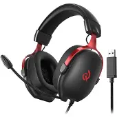 QCY Heroad VN200 Gaming Headset Schwarz Rot