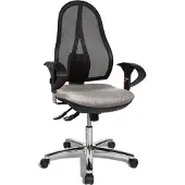 Topstar Bürostuhl Open Point SY Deluxe, OP290U G23 Stoff grau, Gestell chrom