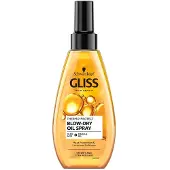 Schwarzkopf Gliss Blow-Dry Öl Spray, Hitzeschutz-Öl für Haare, 150ml