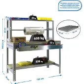 Simonwork (bancos De Trabajo) Bt4 Box Metallregal 1445x1510x760 Mm