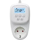 Quality Heating Thermostatstecker - Weiß - Programmiert über 6-Tage-Zeitprogramm, 3600 Watt max