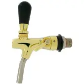 Ich-zapfe Zapfhahn, Kompensatorhahn, Bierzapfhahn, Schankhahn - selbstschließend, gold, 35 mm