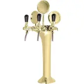 Ich-zapfe Schanksäule Gold 3-leitig, elegant, "!"