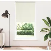 vidaXL Verdunkelungsrollo Cremeweiß 110x210cm Stoffbreite 105,7cm