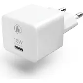Hama Mini-Ladegerät USB-C PD/QC, 18W, weiß