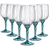 Bormioli Rocco Rocco 41634, Rotweinglas, Standard-Glas, Glas, Blau, Transparent, 540 ml