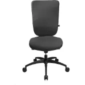 Topstar Bürostuhl Soft Pro 100, NN400 T22 Stoff anthrazit, Gestell schwarz