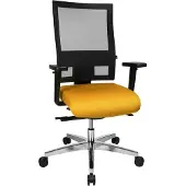 Topstar Bürostuhl Sitness 60, PS69BH W59 Stoff gelb, Gestell alu