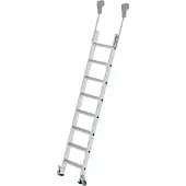 Proregal Stufen-Regalleiter fahrbar 8 Stufen