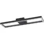 LUCANDE Smart Home Deckenlampe Tjado , dimmbar, schwarz, für Wohn- / Esszimmer, Metall, Modern, Smart Home Deckenlampe