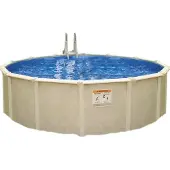 Interline Century Rund 7,30 m inkl. Zubehör, Gerahmter Pool, Erwachsener & Kind, Leiter, Beige, 400 kg