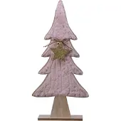 Kaemingk Weihnachtsbaum Christbaum Tannenbaum Dekoration Holz pink H 60 cm