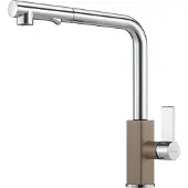 Franke Maris, Ziehen, Braun, Chrom, Hebelgriffe, Einzelbild, Typ L, Keramik