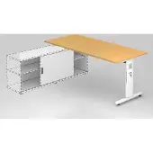 Hammerbacher Anbauschreibtisch OSE19, 180 x 80 cm