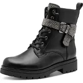 Marco Tozzi by GMK Damen Stiefeletten zum Schnüren, Schwarz (BLACK), 37 EU