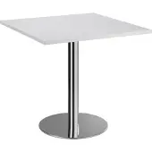 Hjh OFFICE PRO BISTRO F88Q C - System Konferenztisch Grau 80 x 80 Chrom