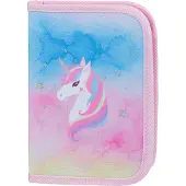 Baagl Schule Federmäppchen klassisch zwei Klappen Rainbow Unicorn