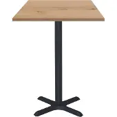 Restootab Hohe Bar 60 x 60 cm – Modell Dina, Eiche Delano