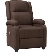 Syfax Massagesessel Braun Kunstleder