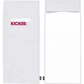 Herding STRASSENKICKER Fitness Training Sport Handtuch mit Flap und Tasche by LP10 Hellgrau