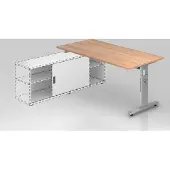 Hammerbacher Anbauschreibtisch OSE16, 160 x 80 cm