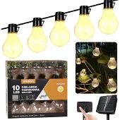 Sarcia.eu Solar-Gartengirlande 10 LED, Lichterkette 3,8m