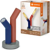 Ledvance Tischleuchte Decor Straw Table Rot/Blau max. 2 x 15W E27 mit Schalter