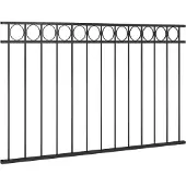 vidaXL Zaunelement ASSEN Stahl 163x80 cm Schwarz