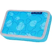 MCNEILL Federmäppchen Pencil Case with Two Compartments Bubble hellblau