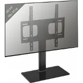 VCM TV Standfuß Aufsatz Erhöhung | 26-55 Zoll bis 30 kg | VESA max. 400x400 | Fernseh Ständer aus hochwertigem Stahl | Maße ca. H. 67 x B. 46 x T. 24 cm | Fernsehstand B-TTS-400