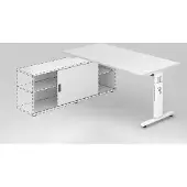 Hammerbacher Anbauschreibtisch OSE16, 160 x 80 cm