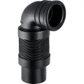 Geberit 241525001 PE Anschlussbogen 90Gr für Wand-WC