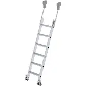 Proregal Stufen-Regalleiter fahrbar 6 Stufen