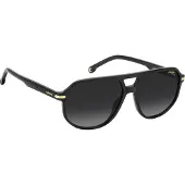 Polaroid 375/S Herren-Sonnenbrille Vollrand Pilot Acetat-Gestell, schwarz
