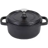 Contacto AluChef Cocotte, rund 20 cm / schwarz