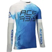 Acerbis Off Road Trikot Polyester J-Windy Belüftet Wasserzeichen Blau/Weiß größe M