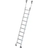 Proregal Stufen-Regalleiter fahrbar 10 Stufen