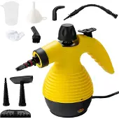 Coast Handdampfreiniger inkl. 9 Zubehörteil 3 bar/350ml/1050W/3-5min Aufheizzeit Dampfreiniger Handgerät Gelb
