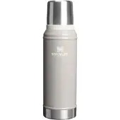 Stanley The Legendary Classic Bottle 1QT, Hammertone Ash 10-11346-0149 Thermosflasche mit Deckel und Becher, 940 ml