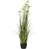 Möbel Kraft Grasbüschel getopft , grün , Kunststoff , Maße (cm): H: 150 Ø: 45