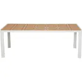 Ebuy24 Noah Gartentisch 205x90 cm Teak-Nachbildung.