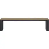 Ebuy24 Martinus Gartenbank 180x36 cm Walnuss-Nachbildung.