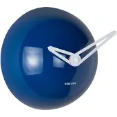 Karlsson - Wanduhr Cool Retro Cap - Kobaltblau - Ø15cm