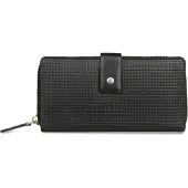 Bugatti Geldbörse Noemi Ladies Long Zip Wallet Black schwarz