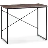 VS VENTA-STOCK Schreibtisch Caceres Schwarz, Computertisch, Industriestil, 90 (L) x 50 (T) x 74 (H) cm