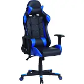 VS VENTA-STOCK Büro-Sessel gaming Blau. Höhe 83 Cm. Breite 52cm. Stuhlhöhe 130, Liegehöhe 180