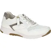 Gabor ROLLINGSOFT Damenschuhe - sportliche Schnür- Halbschuhe weiß